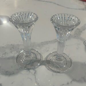 Marquis by Waterford Crystal Candlesticks - Corinth - 6" Pair
